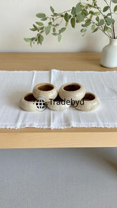 Anneau de serviette en os écologique fait main de luxe, accessoire décoratif pour table à manger, idéal pour les cadeaux par Tradebyd - Product Image 5