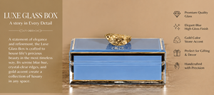 Luxury Silver Border Color Mirror <b>Glass</b> Decorative Storage Box <b>Knob</b> Premium Jewelry Vanity Organizer Boxes Home Decor Lacquer - Product Image 6