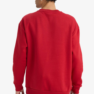 Sweat-shirt à capuche en coton uni personnalisé OEM pour hommes - Product Image 3