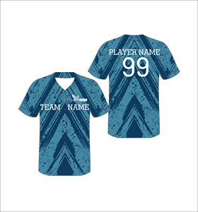 Maillot de baseball personnalisé sublimé pour hommes, col en V, manches courtes, imprimé géométrique, évacuation de l'humidité, séchage rapide, uniformes d'équipe - Product Image 1