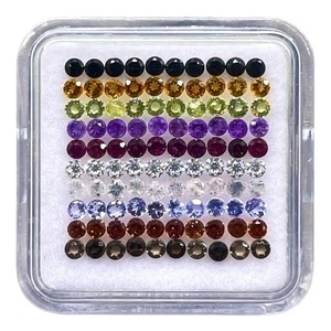 Piedras Preciosas Naturales Variadas, 2mm, Corte Redondo Calibrado, Piedras Preciosas Sueltas al Por Mayor, Lote de Piedras Preciosas Mixtas para Joyería, OFERTA - Product Image 1