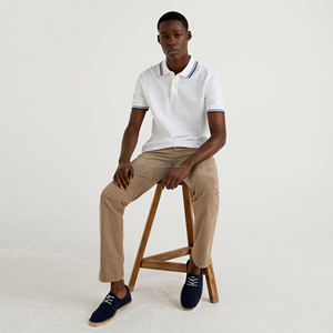 Camiseta Polo 2026 de Color Sólido con Cuello Alto, Camiseta Casual de Manga Corta, Camiseta Polo Formal para Hombre - Product Image 3