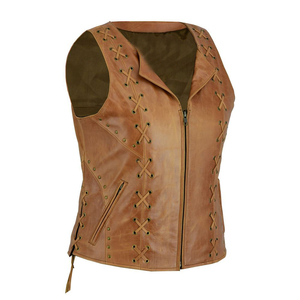 Chaleco de Cuero Personalizado 2026, Talla Grande, Transpirable, para Motocicleta, 100% Cuero Genuino, Diseño de la Mejor Calidad - Product Image 5