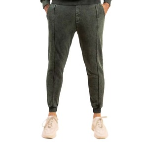 High Quality Custom Men's Casual Jogger Trousers Oversized Sweatpants <b>Elastic</b> Waistband <b>Lace</b> Acid Wash Mid Straight - Product Image 1