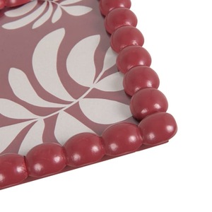 <b>Round</b> Wooden Red Beads Photo <b>Frame</b> Handmade Rectangle Tabletop Display <b>Frame</b> Custom Home Office Decor - Product Image 2