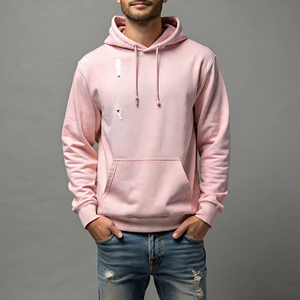 Sudadera con capucha funcional extragrande de algodón grueso para hombre, estilo streetwear personalizado, con cremallera, color degradado, vintage, lisa, con lavado ácido - Product Image 4