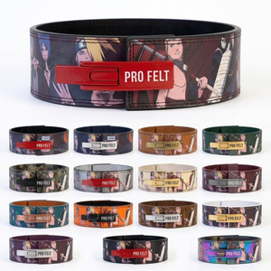 2026 Latest Design Custom Brand Logo Fitness Apparel Equipment Safety 4 Inch Wide Leather Embroidery Logo Lever Buckle <b>Belt</b> - Product Image 1