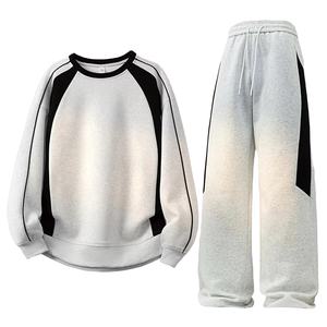 Conjunto de Sudadera Estilo Japonés, Talla Grande, Primavera/Otoño 2026, Conjunto Deportivo Casual de Dos Piezas para Hombre, 100% Algodón - Product Image 1