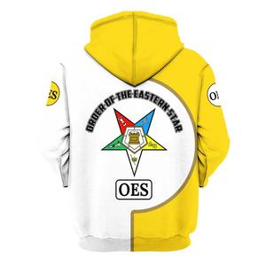 Sudaderas con Capucha Personalizadas, Impermeables, Antiarrugas, con Estampado Masónico por Sublimación - Product Image 3