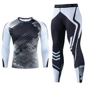 Ensemble de survêtement sportif pour homme, coupe personnalisée 2026, coupe-vent, grande taille, tissu confortable, séchage rapide, pour la gym et l'entraînement - Product Image 2