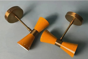 Mid Century Metal <b>Wall</b> <b>Sconce</b> Diabolo <b>Sconce</b> Cone <b>Wall</b> Lamp Decorative Interior <b>Light</b> - Product Image 3