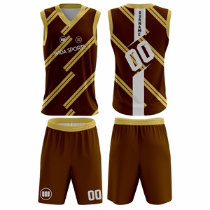 ผู้ผลิตชุดบาสเก็ตบอล OEM ODM ชุดเสื้อและกางเกงขาสั้นแบบกำหนดเอง ระบายอากาศได้ดี น้ำหนักเบา แห้งเร็ว ผลิตจากโพลีเอสเตอร์ 100% สำหรับทุกเพศ - Product Image 1