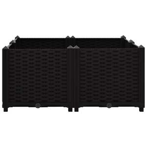 Jardinières surélevées en polypropylène noir de taille moyenne - Product Image 3