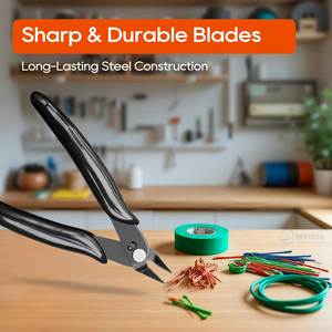 Pince coupante micro-fils en acier inoxydable 170 pour bijoux, artisanat, bricolage de précision, impression 3D et supports de serre-câbles - Product Image 3