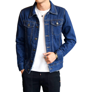 Veste en jean pour homme, coupe ajustée confortable, style streetwear hiver, tendance, en denim de qualité supérieure, en vente - Product Image 4