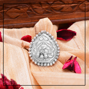 New Arrival Trendy Silver Oxidized Adjustable Rings <b>for</b> Women, Traditional Indian Vintage Bohemian Fashion Jewelry <b>for</b> Wedding - Product Image 3
