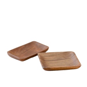 Wholesale Price Durable Acacia Wood Serving Tray <b>Large</b> Wooden Platter Food Display Board Kitchen Dining Home Decor Item - Product Image 1