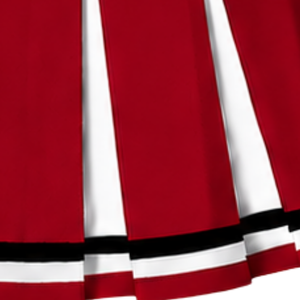 <b>Red</b> Pleated Cheerleading Skirt Women Team Dance <b>Costume</b> Athletic Sports Uniform Wear - Product Image 5