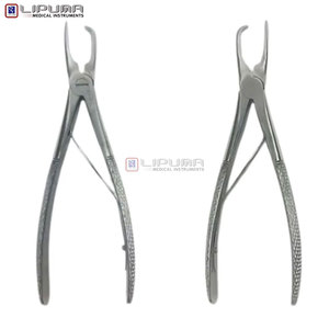 เครื่องมือถอนหินปูนสัตว์เลี้ยงแบบแมนนวล ขนาด 7 นิ้ว ทำจากสแตนเลส ปากโค้ง สำหรับดูแลทำความสะอาดช่องปาก - Product Image 4