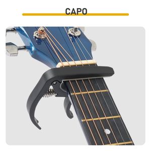 Chitarra Acustica Blu da 41 Pollici con Forma Dreadnought, Cutaway, Corde, Capotasto, Accordatore, Borsa per il Trasporto, Chiave per Accordatura, Strumento per Principianti - Product Image 4