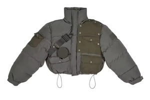 Factory Manufacture Latest Design Warm Winter Women <b>Puffer</b> <b>Jacket</b> New Arrival Winter Padded <b>Crop</b> Down <b>Jacket</b> With Bag - Product Image 4