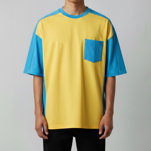 Camiseta Extra Grande para Hombre, Algodón Premium, Corte Holgado, Hombros Caídos, Estilo Urbano, Suave, Transpirable, Informal, Verano, Fabricación OEM ODM - Product Image 1