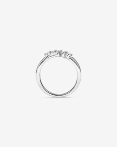 Anillo Cruzado de Oro Sólido de 14K para Mujer con Diamante Cultivado en Laboratorio de 0.20 Ct, Corte Brillante, Chapado en Rodio, Certificado IGI, Romántico para Boda - Product Image 2