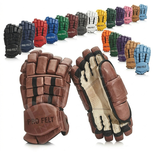 Gants de hockey sur glace de qualité supérieure pour la manipulation du bâton et l'entraînement, équipement de protection pour les joueurs, rembourrage confortable, matériau personnalisé - Product Image 1