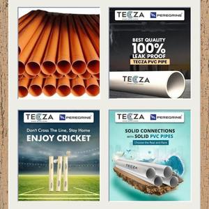 Tuyau DrainPro en PVC expansé orange de 160 mm, longueur 6 m, épaisseur 3 mm, raccord Sol Fit, marque Goldfinch, pour systèmes de drainage à haut débit - Product Image 2