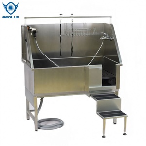 Bañeras de aseo para perros de acero inoxidable a la venta, <span class=keywords><strong>bañera</strong></span> de acero inoxidable pulido artesanal - Product Image 3