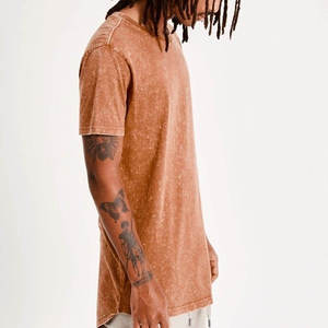 Camiseta con efecto acid wash para hombre, de alta calidad, estilo urbano, vintage, oversize, 100% algodón, talla grande, camiseta para hombre. - Product Image 2