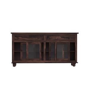 <b>Dark</b> Walnut Sheesham Wood <b>Sideboard</b> Cabinet | Handcrafted Dining Furniture Wholesale - Product Image 5