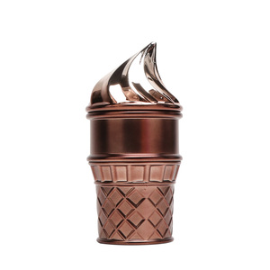 Ice cream cone herb grinder zinc alloy 4 piece tobacco grinder colorful novelty design sharp teeth custom logo <b>smoking</b> accessory - Product Image 4