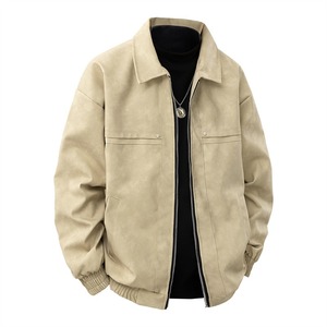 Leather fashion jacket men Best OEM manufacturer New style fashion premium Custom leather outerwear - Product Image 2