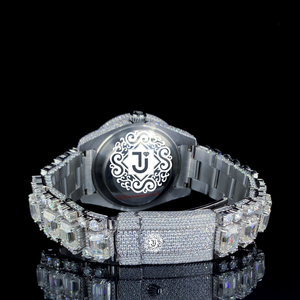 Premium Quality <b>Mechanical</b> Movement Stainless Steel Moissanite <b>Watch</b> for Business Formal Events Casual Style Unisex Luxury - Product Image 3