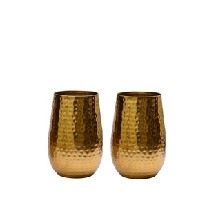 Jarrón de flores vintage de metal martillado, diseño fantástico, color oro rosa, maceta decorativa para decoración del hogar, oficina, regalo, precio económico. - Product Image 6