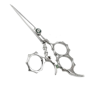 Ciseaux de coiffure professionnels de haute qualité en acier inoxydable, ciseaux de barbier, logo personnalisé, fabrication OEM au Pakistan - Product Image 1