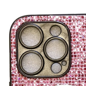 เคสโทรศัพท์ iPhone สีชมพูคริสตัล ประดับเพชร ระยิบระยับ ป้องกันรอยขีดข่วน ดีไซน์หรูหรา แฟชั่น - Product Image 5