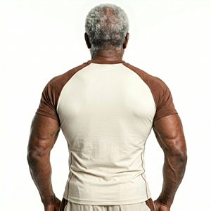Maillot de surf à manches courtes pour homme, personnalisable OEM, respirant, anti-UV UPF 50+, compression, écologique, antibactérien, séchage rapide - Product Image 2