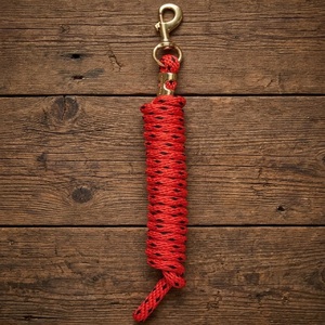 Cuerda de Nylon Multicolor Hecha a Mano para Caballos con Gancho de Seguridad de Latón Sólido - Product Image 2