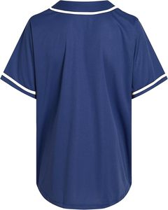 Camiseta de Béisbol Unisex de Manga Corta con Cordón Ajustable, Color Sólido Estampado, Malla Transpirable, Ropa Deportiva para Adultos, Todas las Temporadas, Corte Regular - Product Image 1