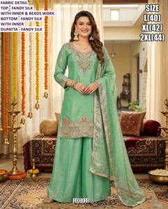 Elegante Kurta Rojo Rosado para Mujer, Bordado Bandhani, Largo hasta el Suelo, Tradicional, de Secado Rápido, para Todas las Temporadas, Ideal para la Fiesta de Diwali - Product Image 3