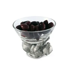 Tazón de Cerámica con Forma de Animal y Base de Metal con Diseño de Oso, Estilo Americano Ecológico, Plato Decorativo, Diseño Novedoso, Decoración Hecha a Mano para el Hogar - Product Image 3
