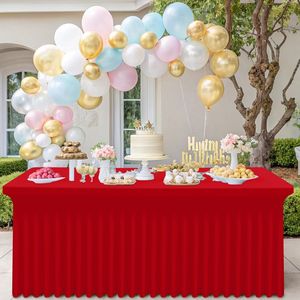 Smiry Copritavolo Rettangolare Impermeabile Lavabile 6FT, Fodera Elasticizzata in Spandex per Tavoli - Product Image 1