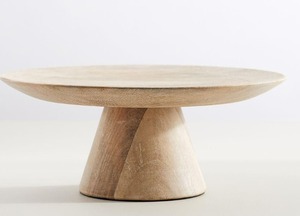 Base Redonda de Madera para Pastel, Hecha a Mano, Moderna, para Exhibición de Postres, Acabado Natural, al Mejor Precio - Product Image 2