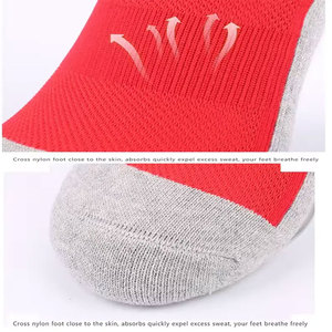 Econex Sports Yellow Crew Non-Slip <b>Socks</b> Geometric Pattern Breathable Seamless Spandex/Nylon/Cotton for Basketball Women Winter - Product Image 6