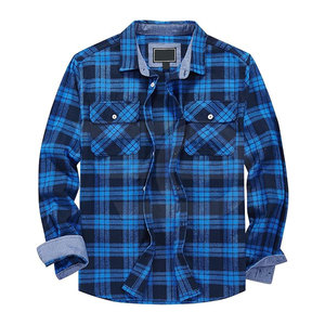 Chemises en flanelle pour hommes, coton, à carreaux, manches longues, décontractées, douces, confortables, boutonnées, tendance, pour tous les jours - Product Image 4