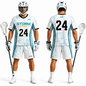 Maillots de lacrosse réversibles personnalisables pour hommes grandes tailles, impression par sublimation de logo personnalisé, respirants, vente en gros - Product Image 4