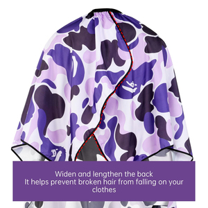 Capa de Corte de Pelo para Salón de Belleza y Barbería, Impermeable, con Patrón de Camuflaje, Color y Logotipo Personalizados, Precio de Fábrica, Gran Venta, Unisex - Product Image 4