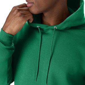 Men's Green Hooded Sweatshirt Regular Fit Cotton Fleece Casual Autumn Wear with Front Pocket and Drawstring Hood - Product Image 4